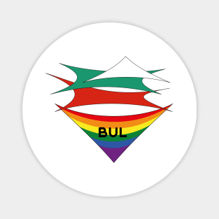 Bulgaria  pride flag Magnet